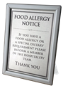 Picture of Allergy Notices Countertop A4 - FOOD ALLERGY NOTICE