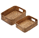 Picture of Artesa Set of 2 Natural Bamboo Rattan Serving Baskets