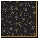 Picture of Midnight Sparkle Christmas Napkin 33cm 2 Ply x 1000
