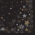 Picture of Midnight Sparkle Christmas Napkin 40cm 3 Ply x 600