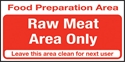 Picture of Food Prep Area. Raw Meat Only. S/A