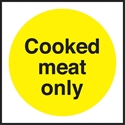 Picture of Cooked Meat Only Self Adhesive Sticker